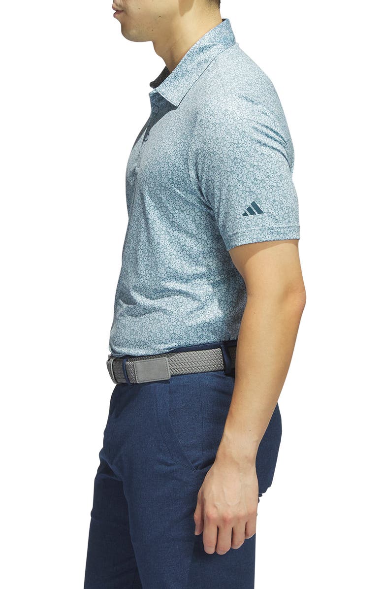 adidas Golf Ultimate365 Floral Print Performance Polo, Alternate, color,