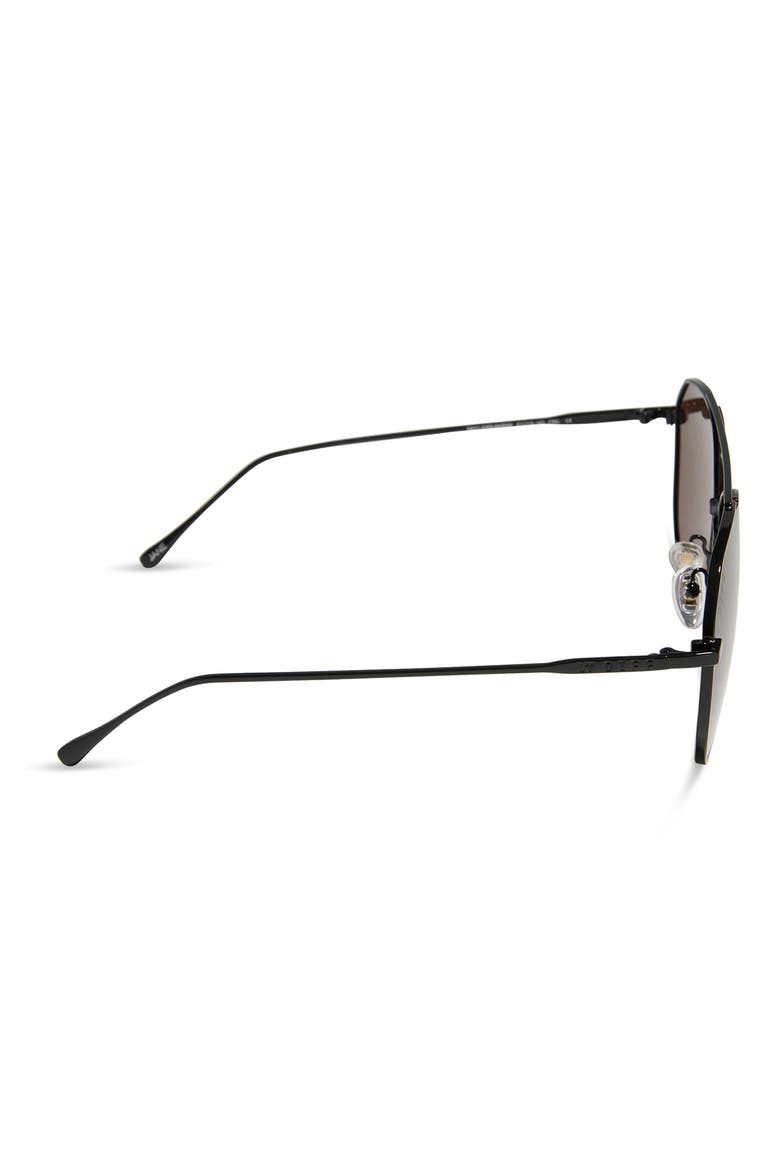 Jane 57mm Aviator Sunglasses, Alternate, color, BLACK BROWN