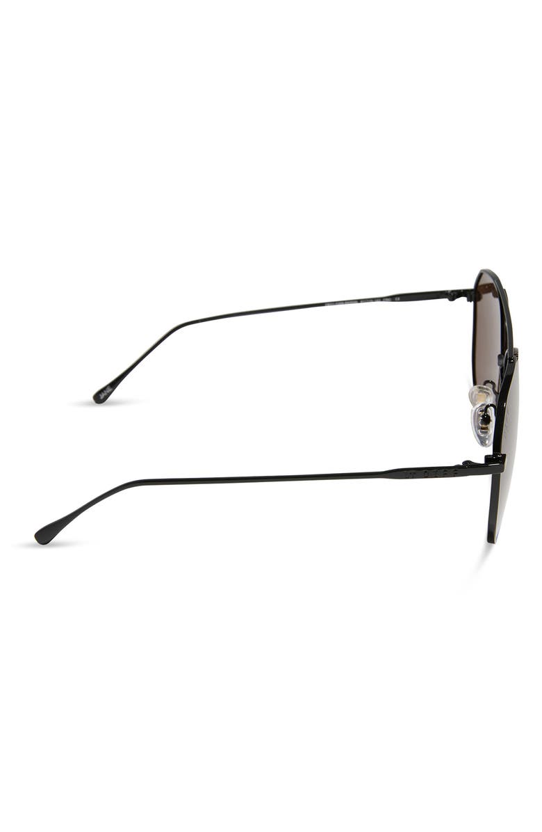 DIFF Jane 57mm Aviator Sunglasses, Alternate, color, Black Brown