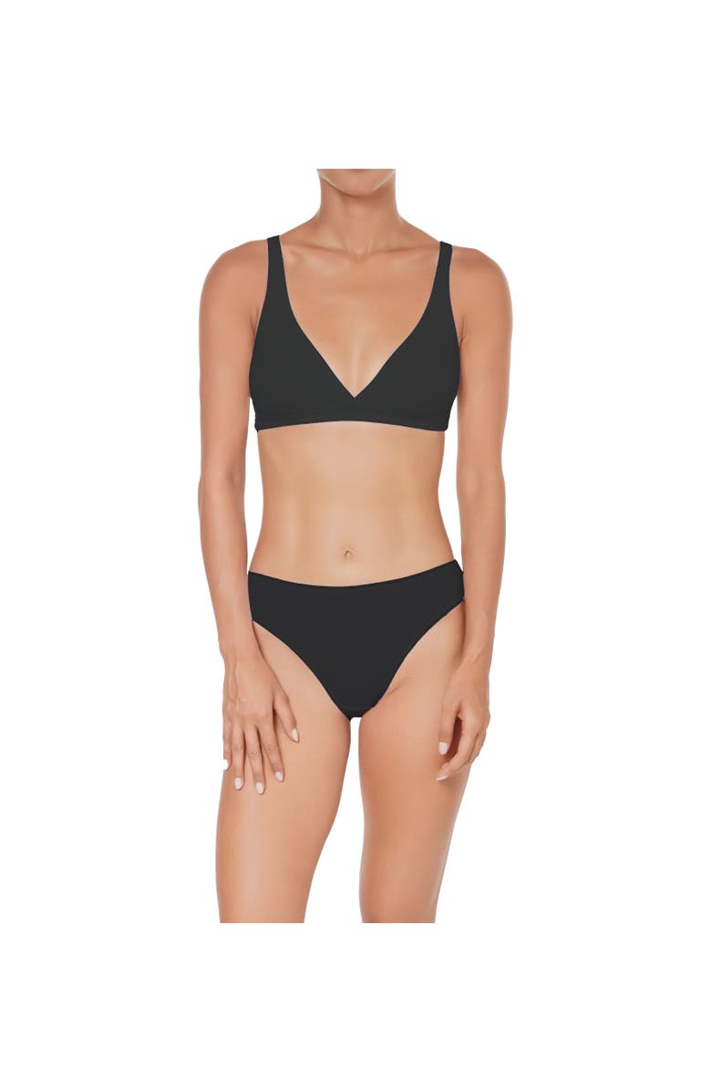 Huit Coton Bio Bralette, Alternate, color, Black