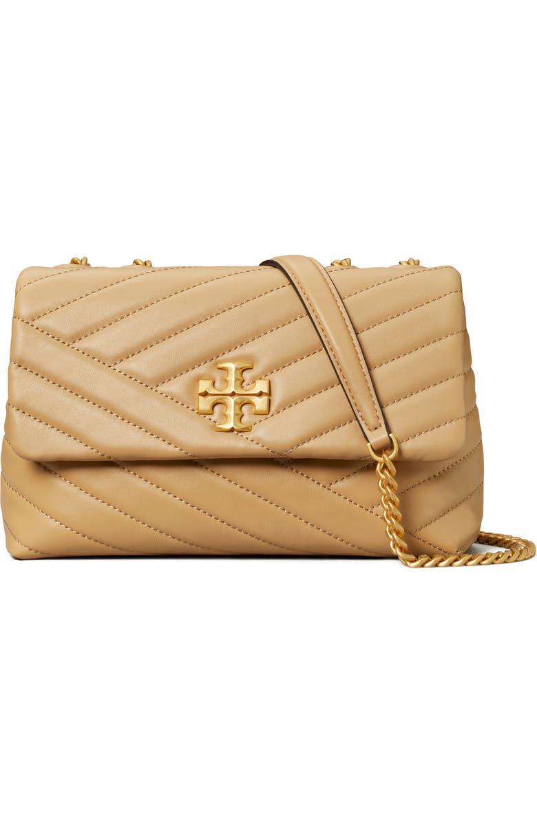 Tory Burch Small Kira Chevron Convertible Shoulder Bag, Main, color, Desert Dune