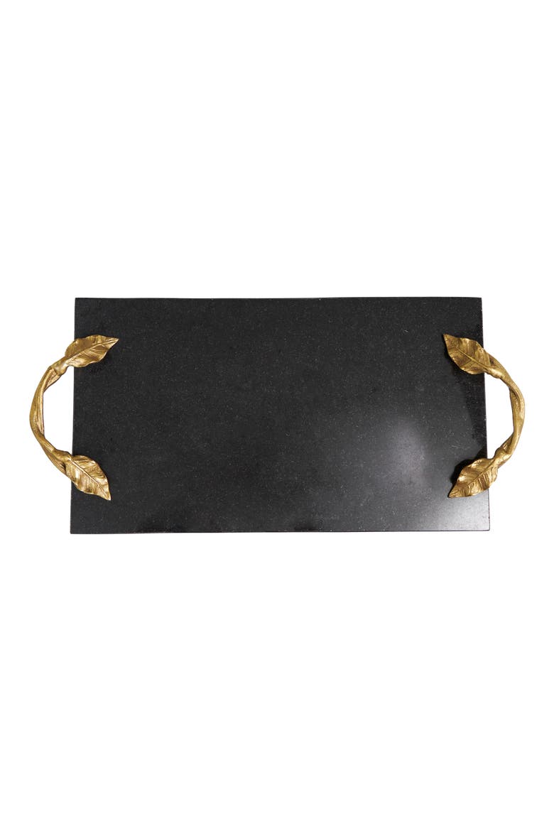 Ornate Marble Tray, Alternate, color, BLACK