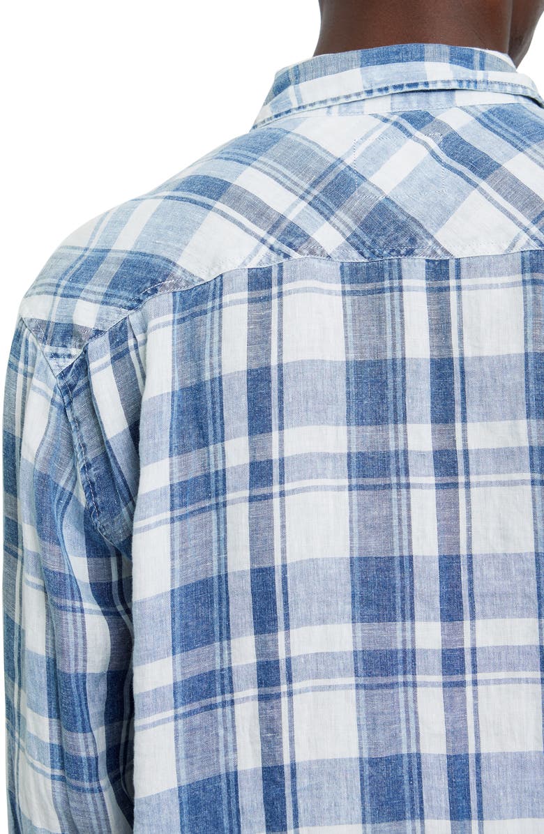 Rails Havana Plaid Linen Button-Up Shirt, Alternate, color,