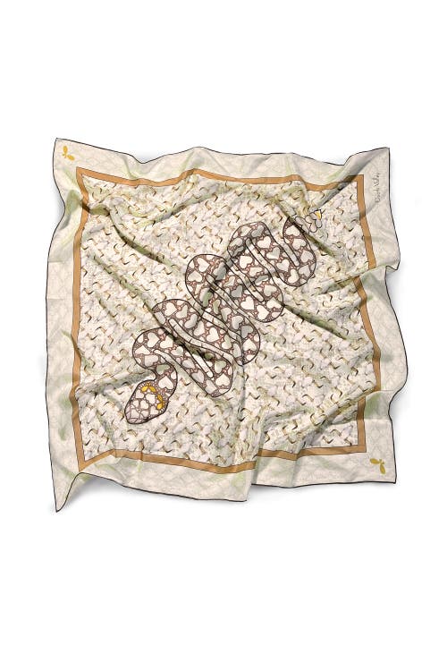 Henelle Large Silk Scarf In Death Valley