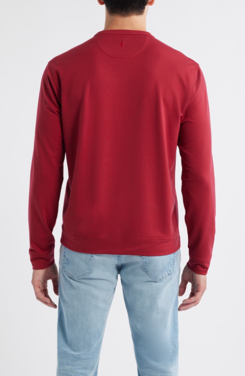 johnnie-O Willard Crewneck Sweatshirt, Alternate, color, Malibu Red