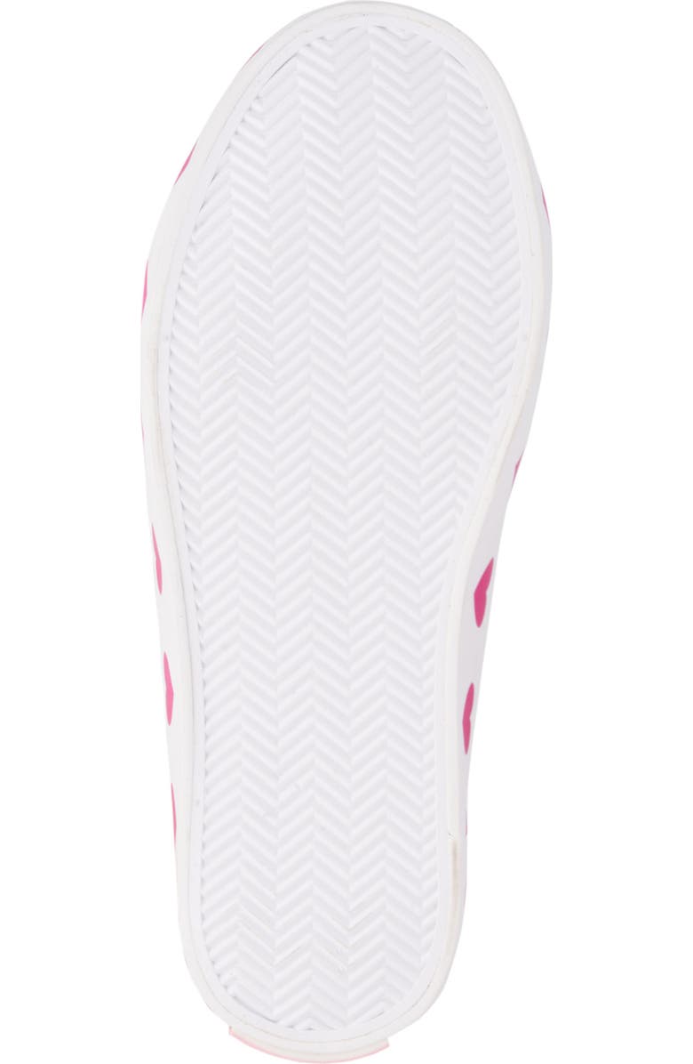 OLIVIA MILLER Kids' Metallic Heart Sneaker, Alternate, color,