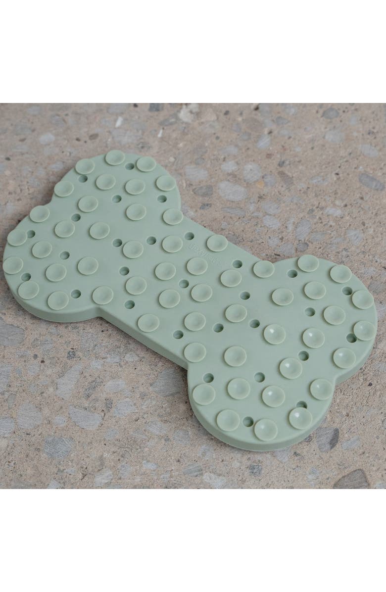 Dexypaws Enrichment Snuffle Mat Sage Green Bone Textured Dog Feeding Pad, Alternate, color,