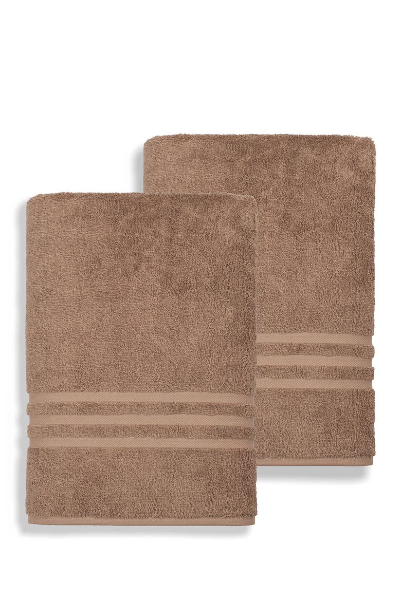 Denzi Bath Sheet - Set of 2 - Latte, Main, color, LATTE