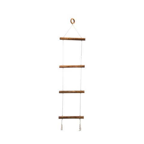 Macramé Hanging Blanket Ladder