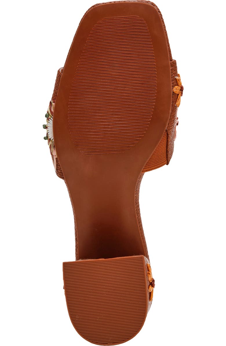 Anne Klein Dolls Block Heel Sandal, Alternate, color, Brown Raffia