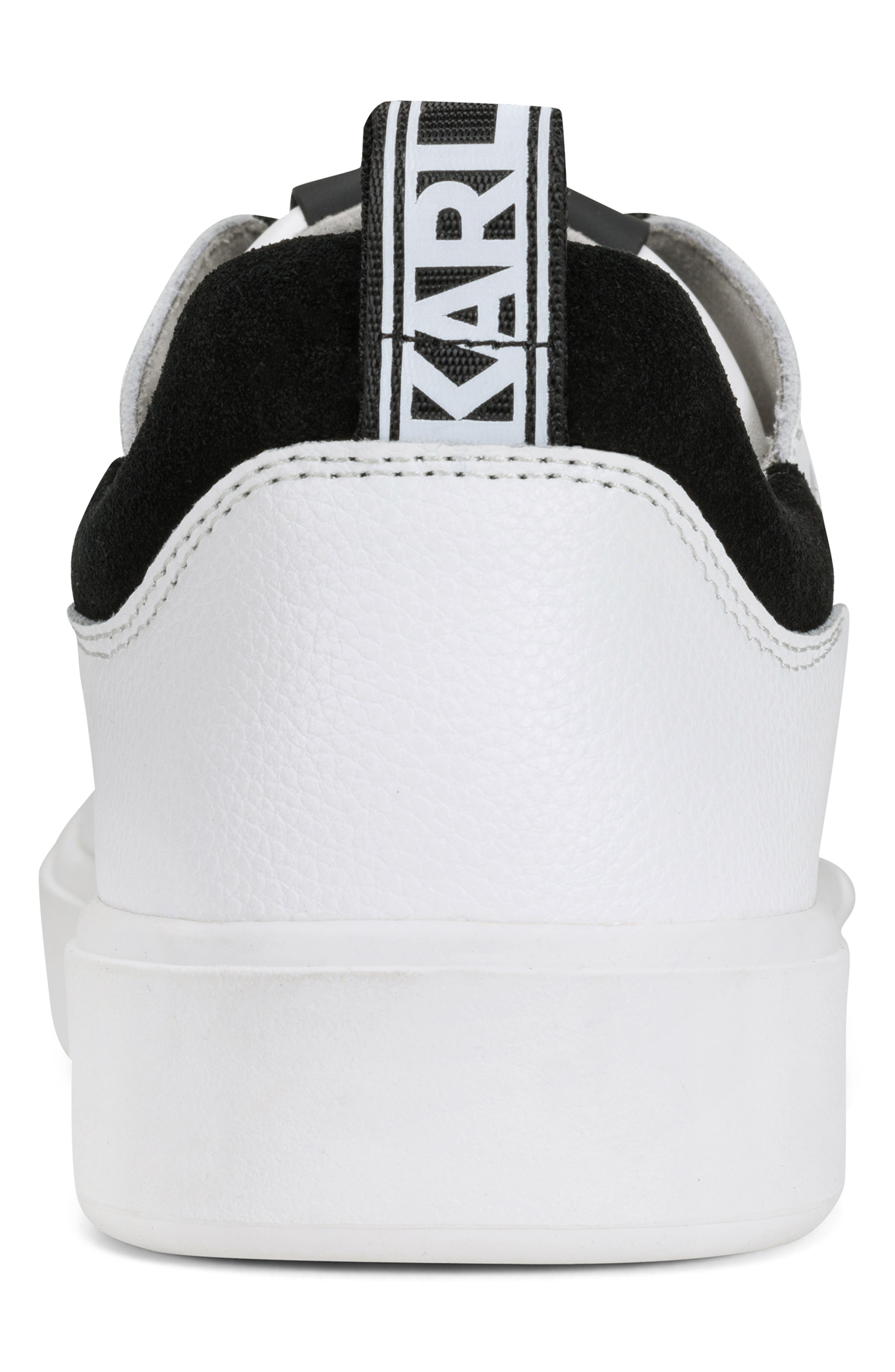 KARL LAGERFELD PARIS Parnell Low Profile Sneaker, Alternate, color, White