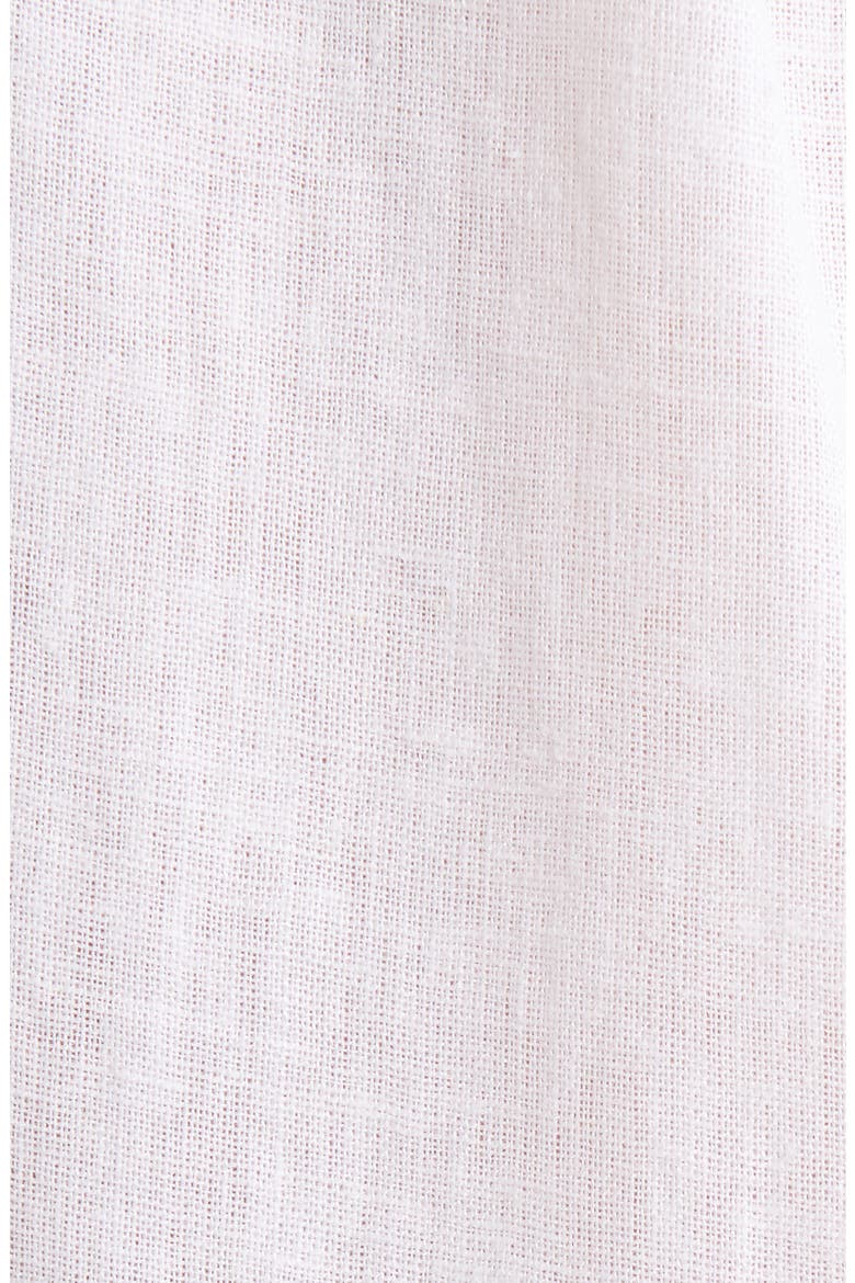 Vacation Linen Blend Short Pajamas, Alternate, color, WHITE