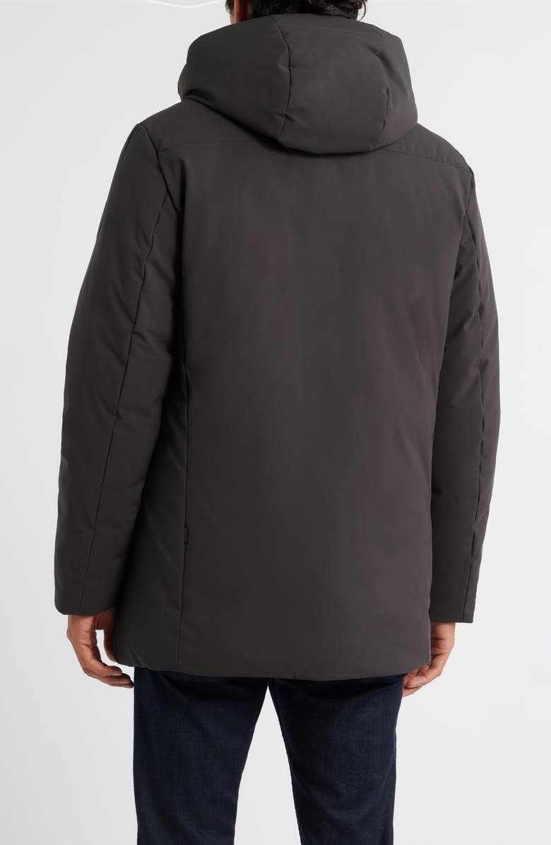 Save The Duck Antoine Faux Fur Lined Waterproof Hooded Parka, Alternate, color, Brown Black