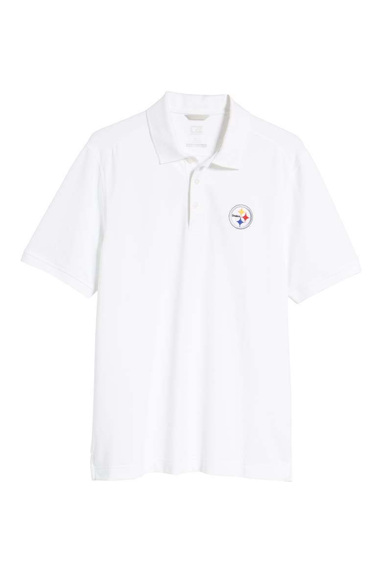 Pittsburgh Steelers - Advantage Regular Fit DryTec Polo, Alternate, color, WHITE