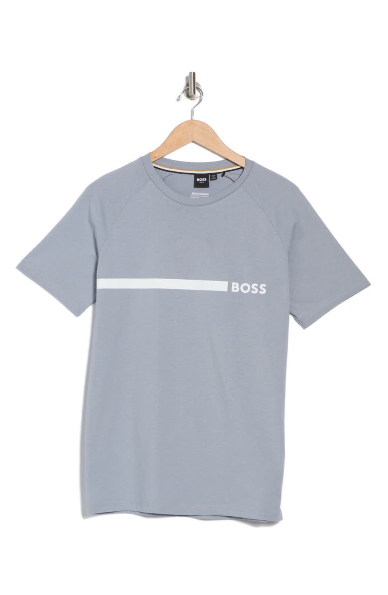 BOSS Slim Fit Cotton Graphic T-Shirt, Alternate, color,