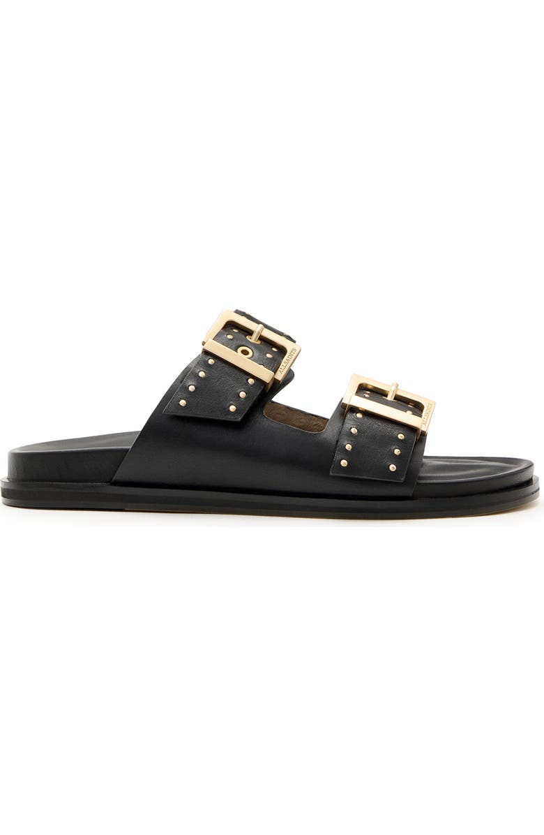 AllSaints Magda Two-Strap Stud Sandal, Alternate, color,