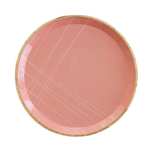 Jollity & Co Feliz Cumpleaño Dinner Plates In Pink