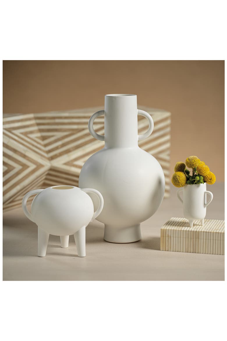 Avesta Stoneware Vase, Alternate, color, WHITE