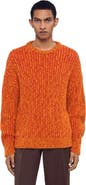 SANDRO Round neck long-sleeve sweater