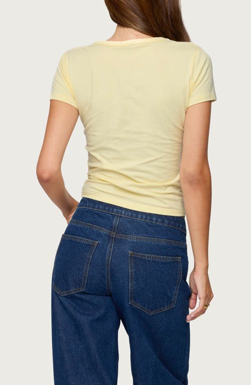 Edikted Local Market Graphic T Shirt In Yellow