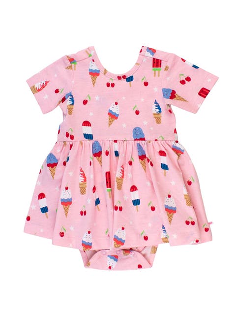 Baby/Toddler Knit Short Sleeve Twirl Romper