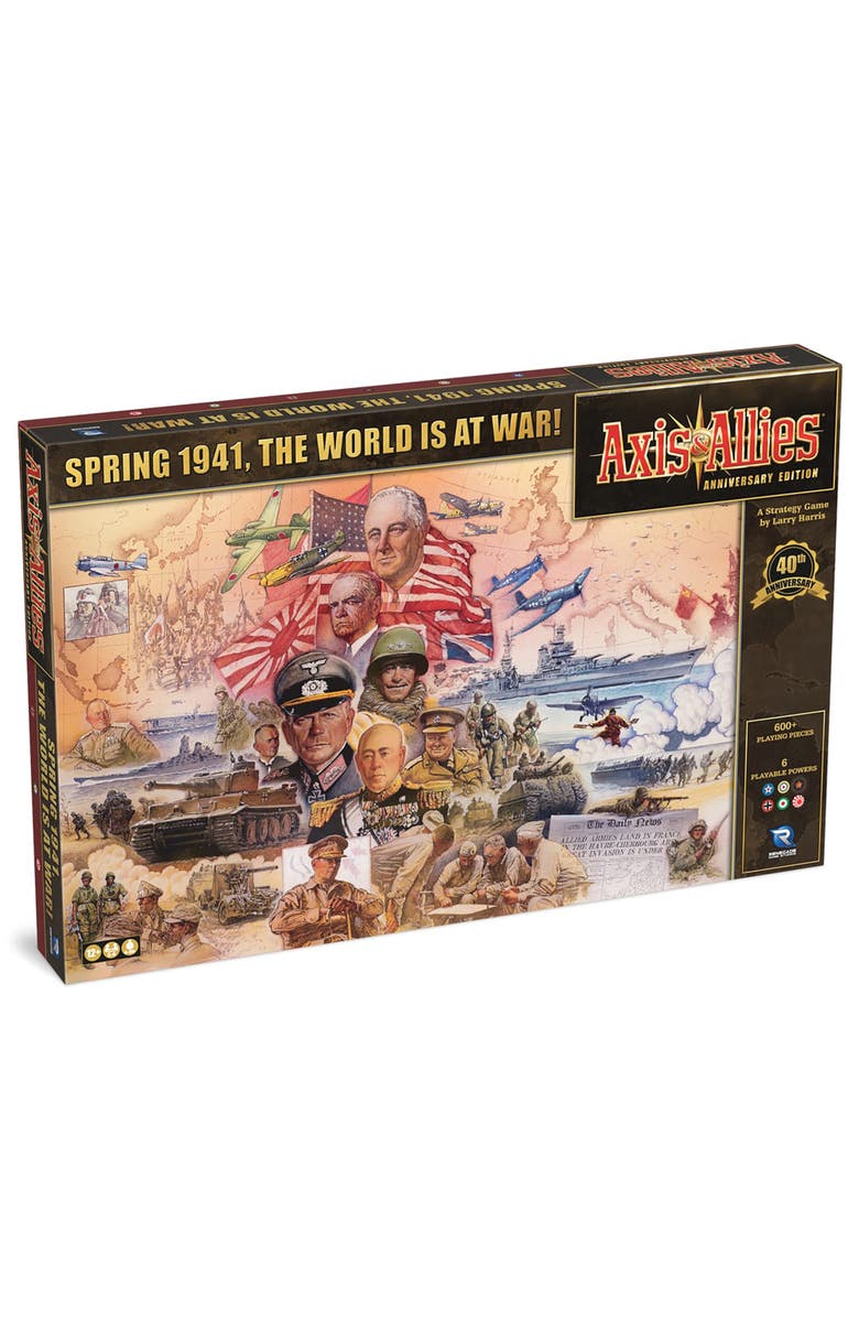 HASBRO Axis & Allies 40th Anniversary Deluxe Edition WWII Board Game, Main, color, Multicolored