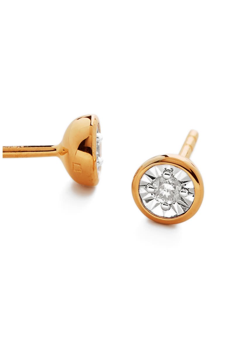 Essential Diamond Stud Earrings, Alternate, color, GOLD