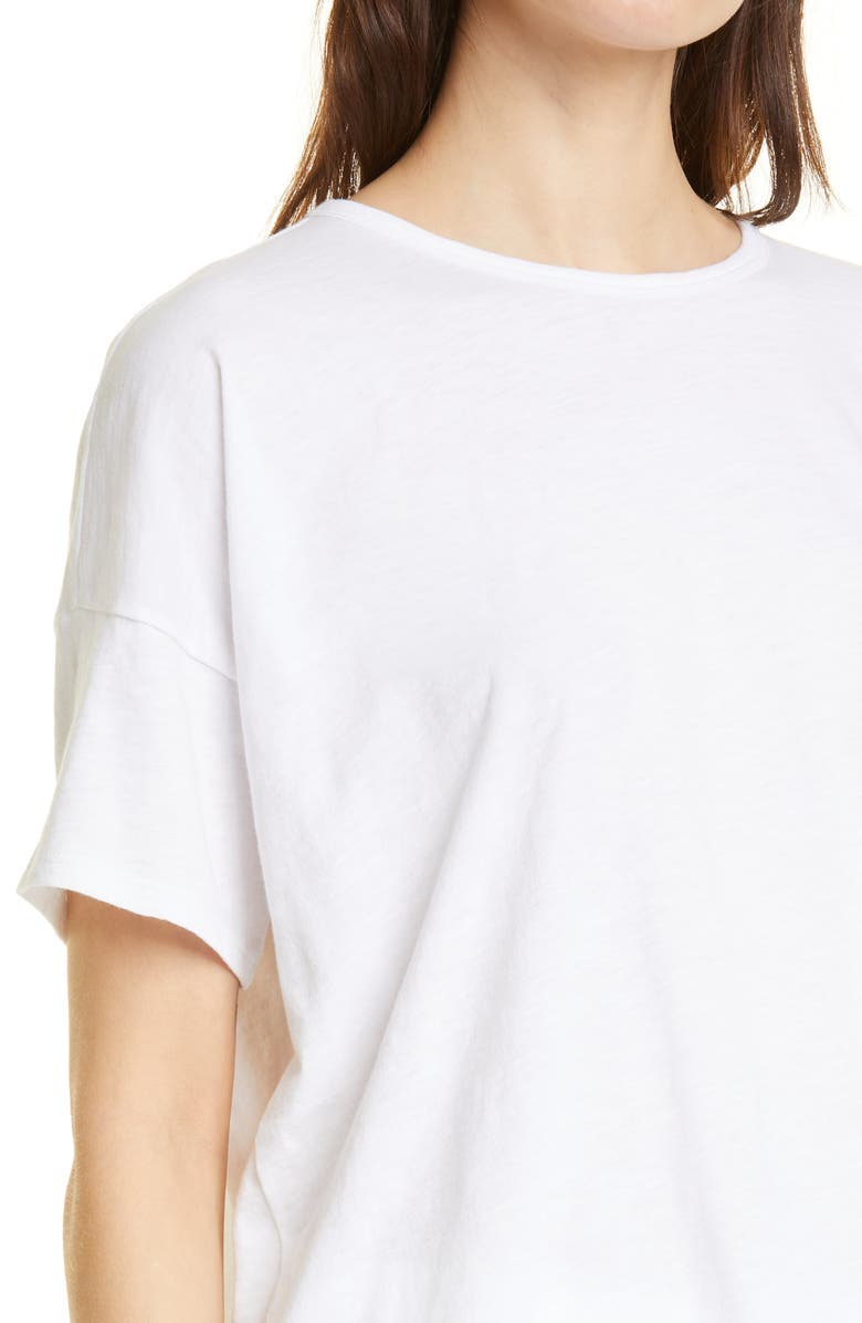 Eileen Fisher Boxy Crewneck Organic Cotton T-Shirt, Alternate, color, 