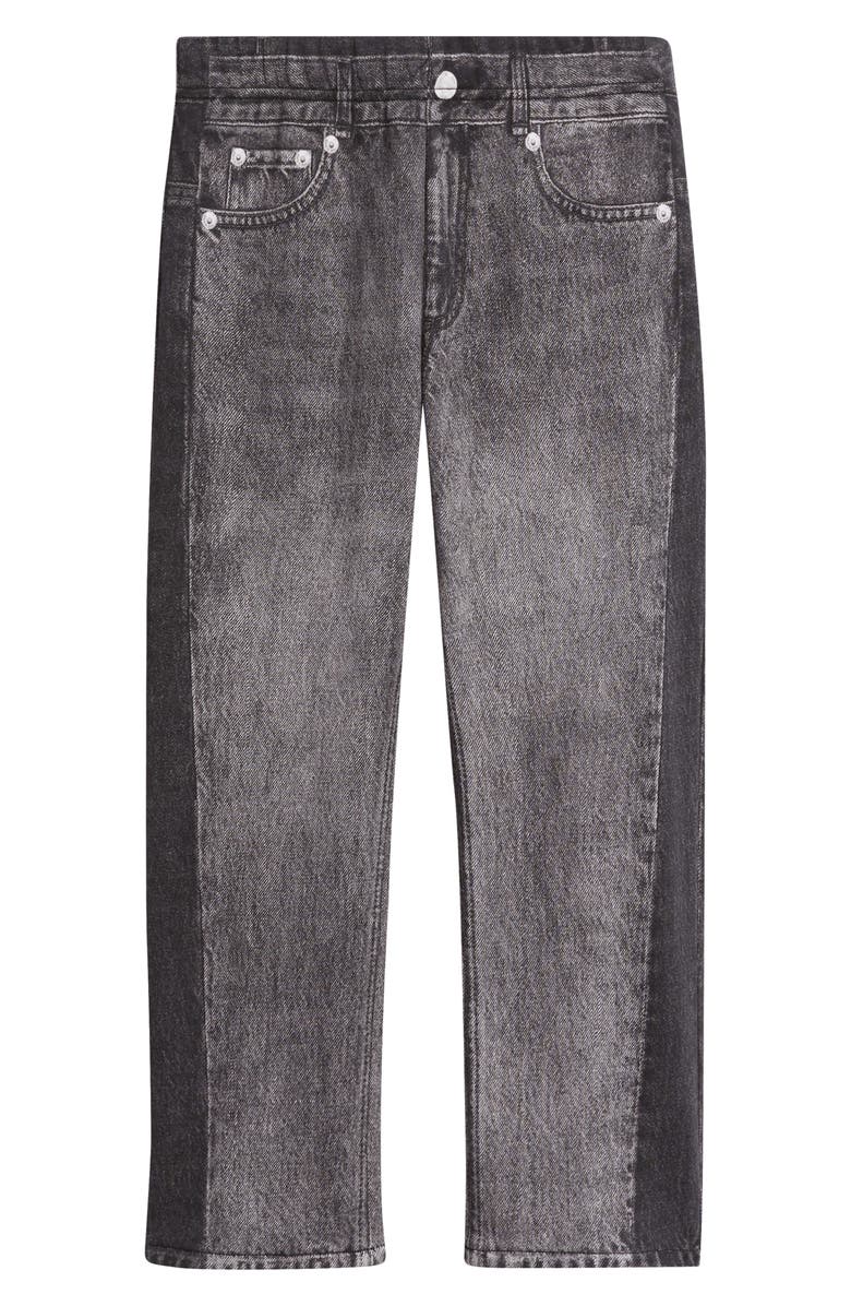 rag & bone Mini Miramar Screenprint Cotton Terry Pants, Main, color, Washed Grey
