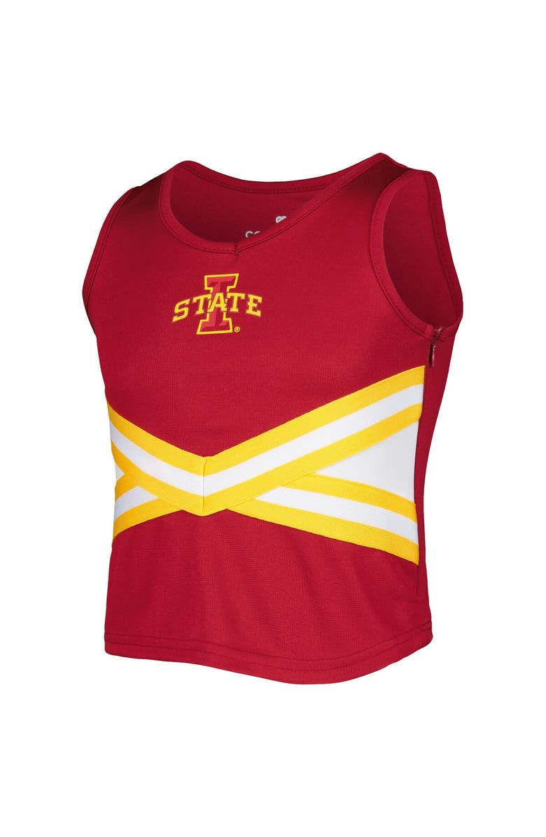 COLOSSEUM Girls Youth Colosseum Cardinal Iowa State Cyclones Carousel Cheerleader Set, Alternate, color, Cardinal