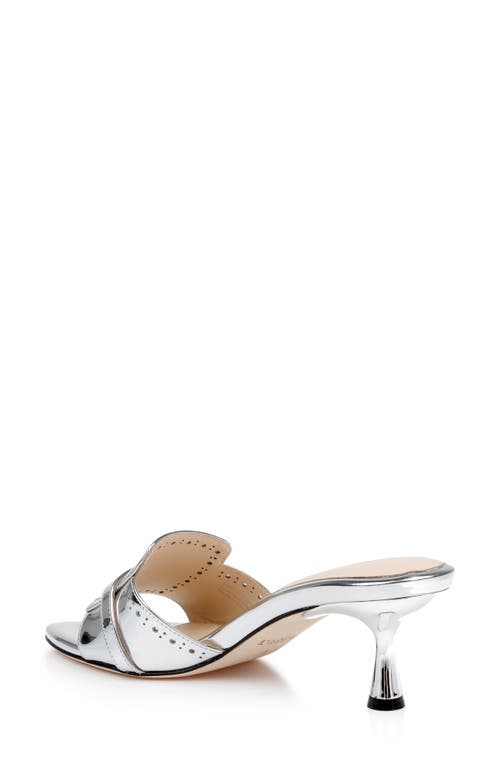 L Agence L'agence Lina Slide Sandal In Silver