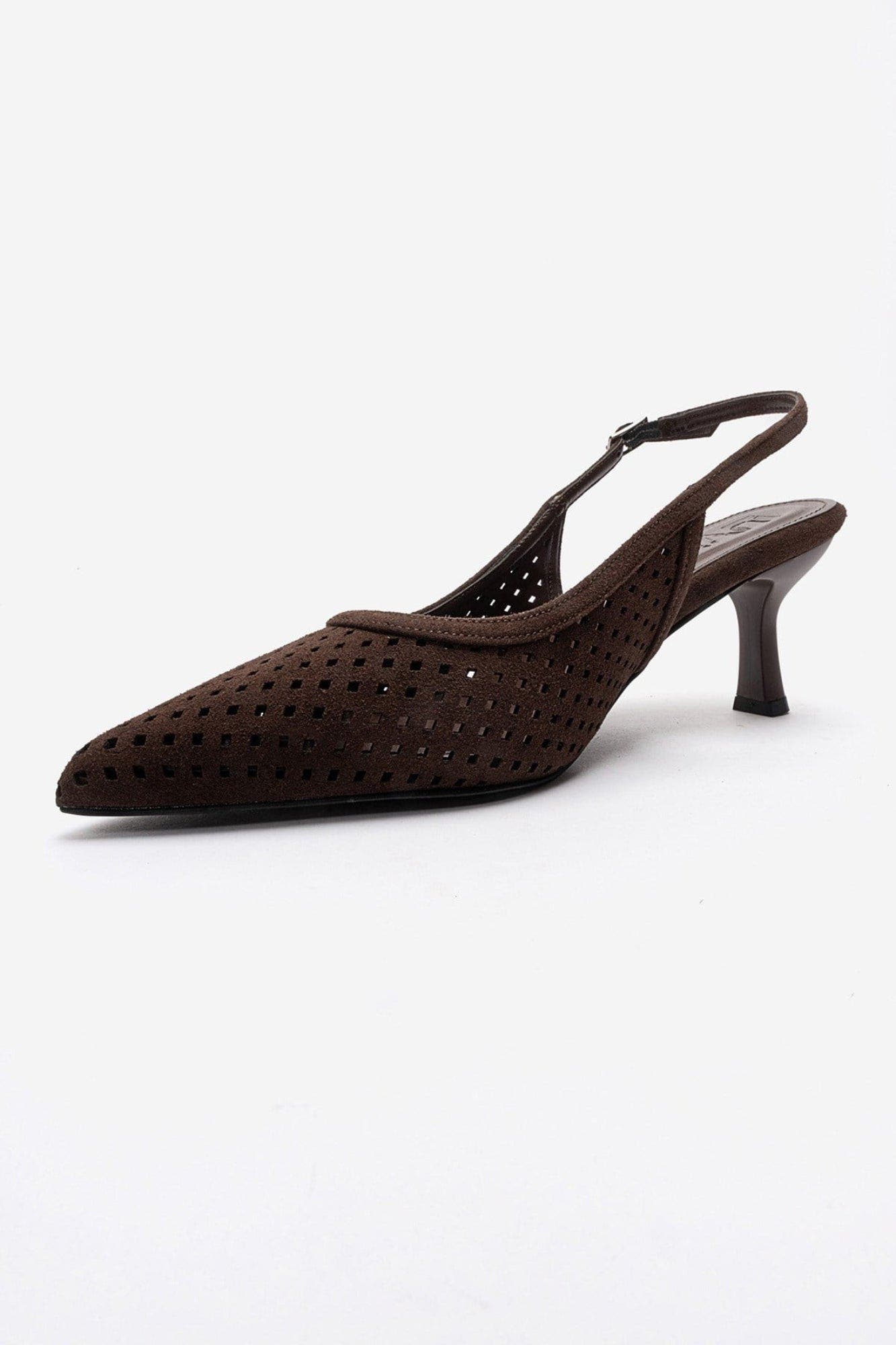 Uvien Stiletto Slingback Pump, Alternate, color, Brown Suede