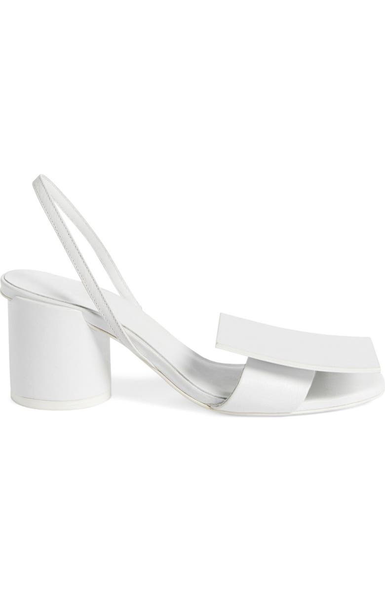 Jacquemus 'Rond Carré' Slingback Sandal, Alternate, color,