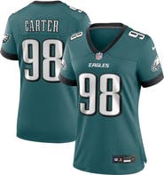 Nike Women's Nike Jalen Carter Midnight Green Philadelphia Eagles Team Game Jersey