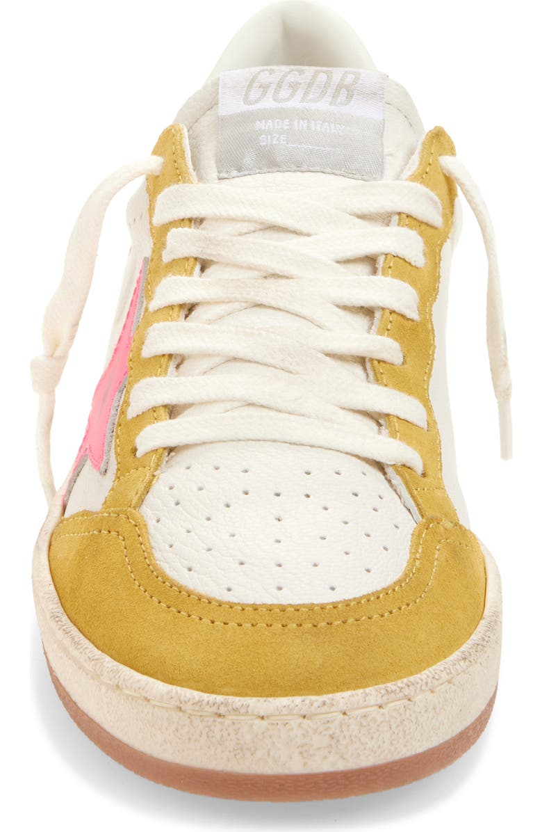 Golden Goose Ball Star Low Top Sneaker, Alternate, color, White/ Pink/ Honey/ Silver