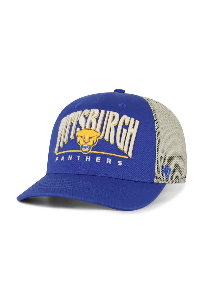 Men's '47 Royal Pitt Panthers Arid Adjustable Trucker Hat, Main, color, Royal