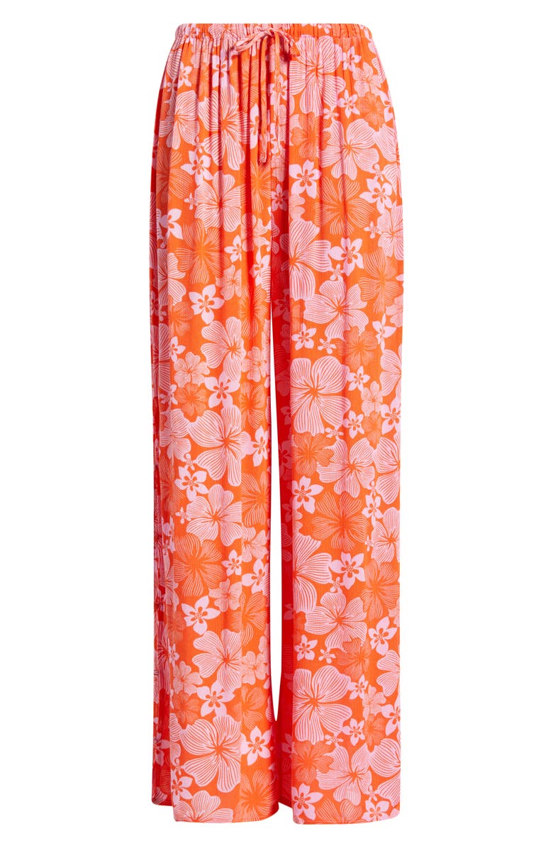 Rip Curl Aloha State Tie Waist Beach Pants, Alternate, color, Red