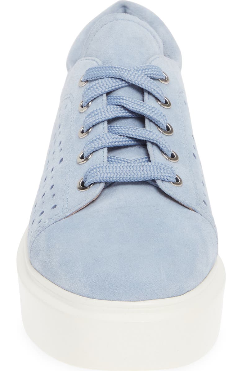 Linea Paolo Kendra Platform Sneaker, Alternate, color, Sky Blue Suede