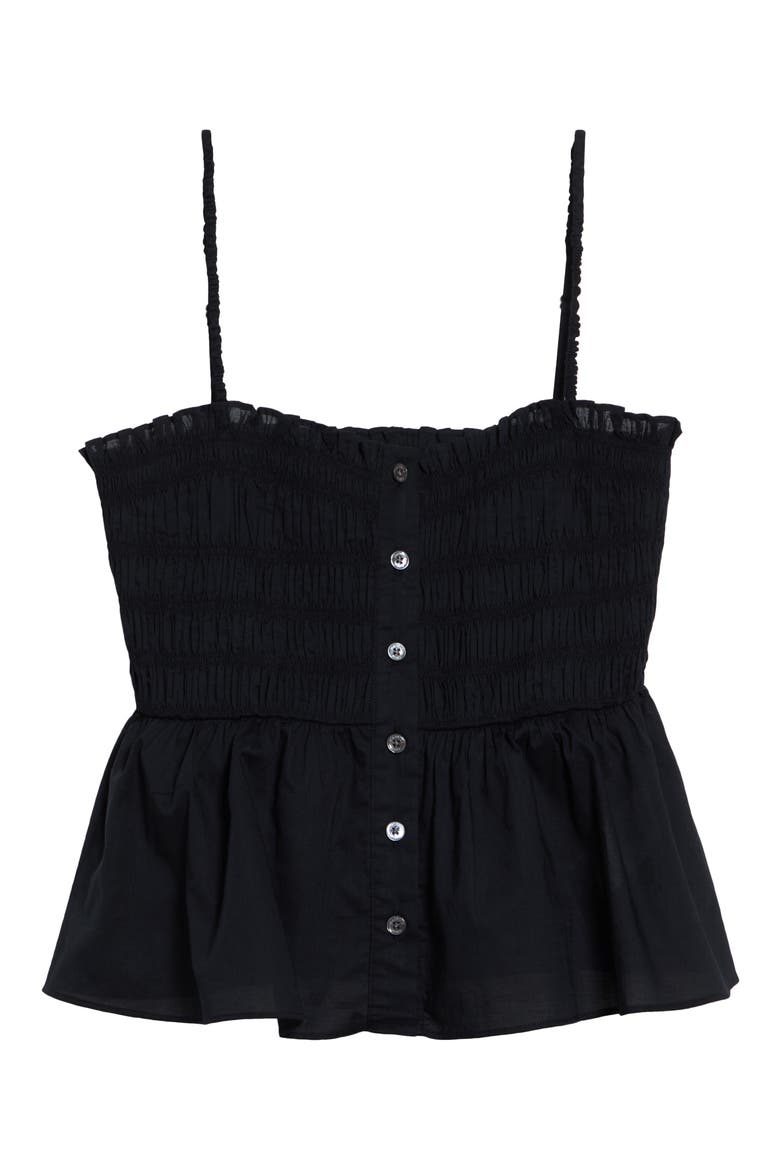 Tullia Smock Top, Alternate, color, BLACK