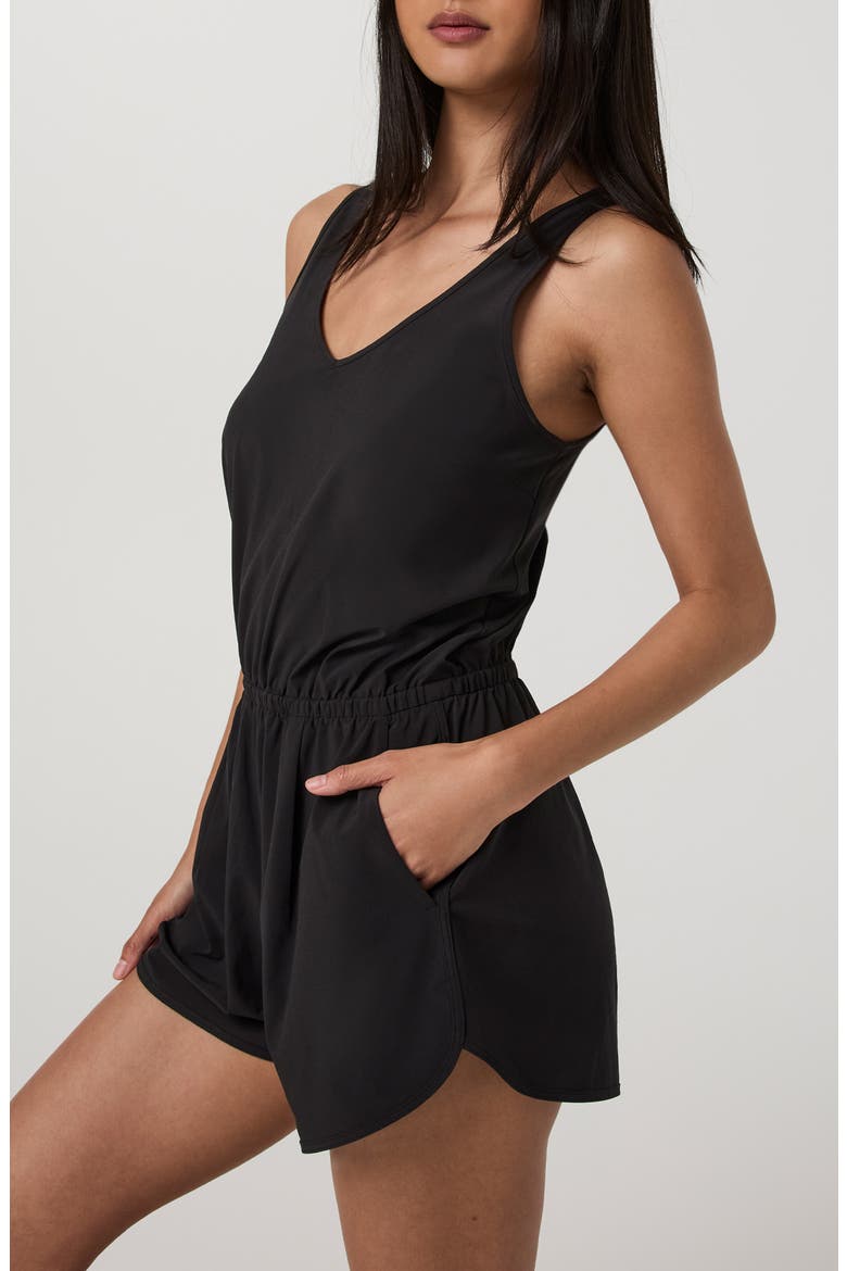 Villa Tank Romper, Alternate, color, BLACK