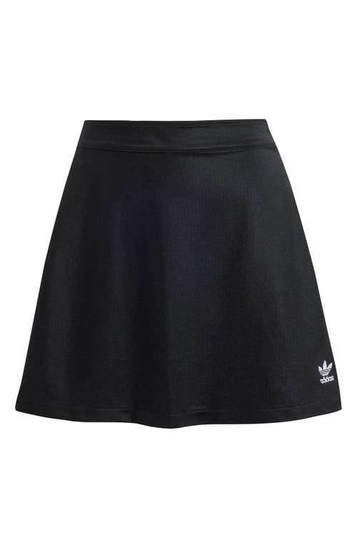 Shop Adidas Originals Adicolor 3-stripes Miniskirt In Black