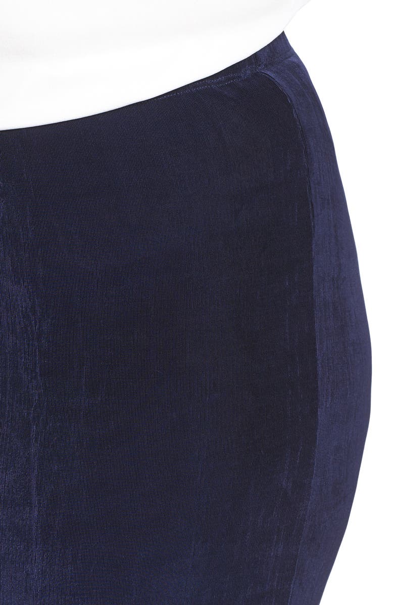 Vikki Vi High Rise Stretch Knit Crop Pants, Alternate, color, Navy