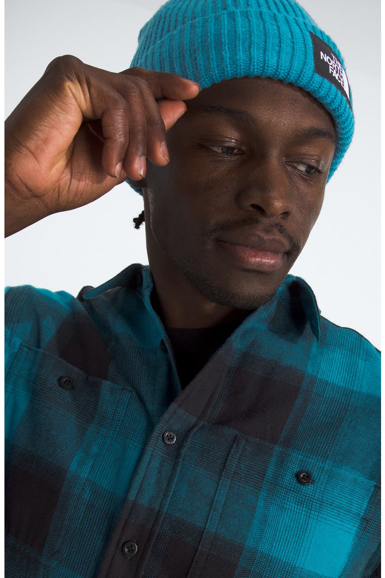 Arroyo Plaid Cotton Flannel Button-Up Shirt, Alternate, color, DUSK BLUE TNF SHADOW PLAID