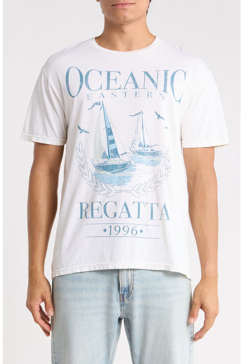 Oceanic Regatta Graphic T-Shirt, Main, color, WHITE