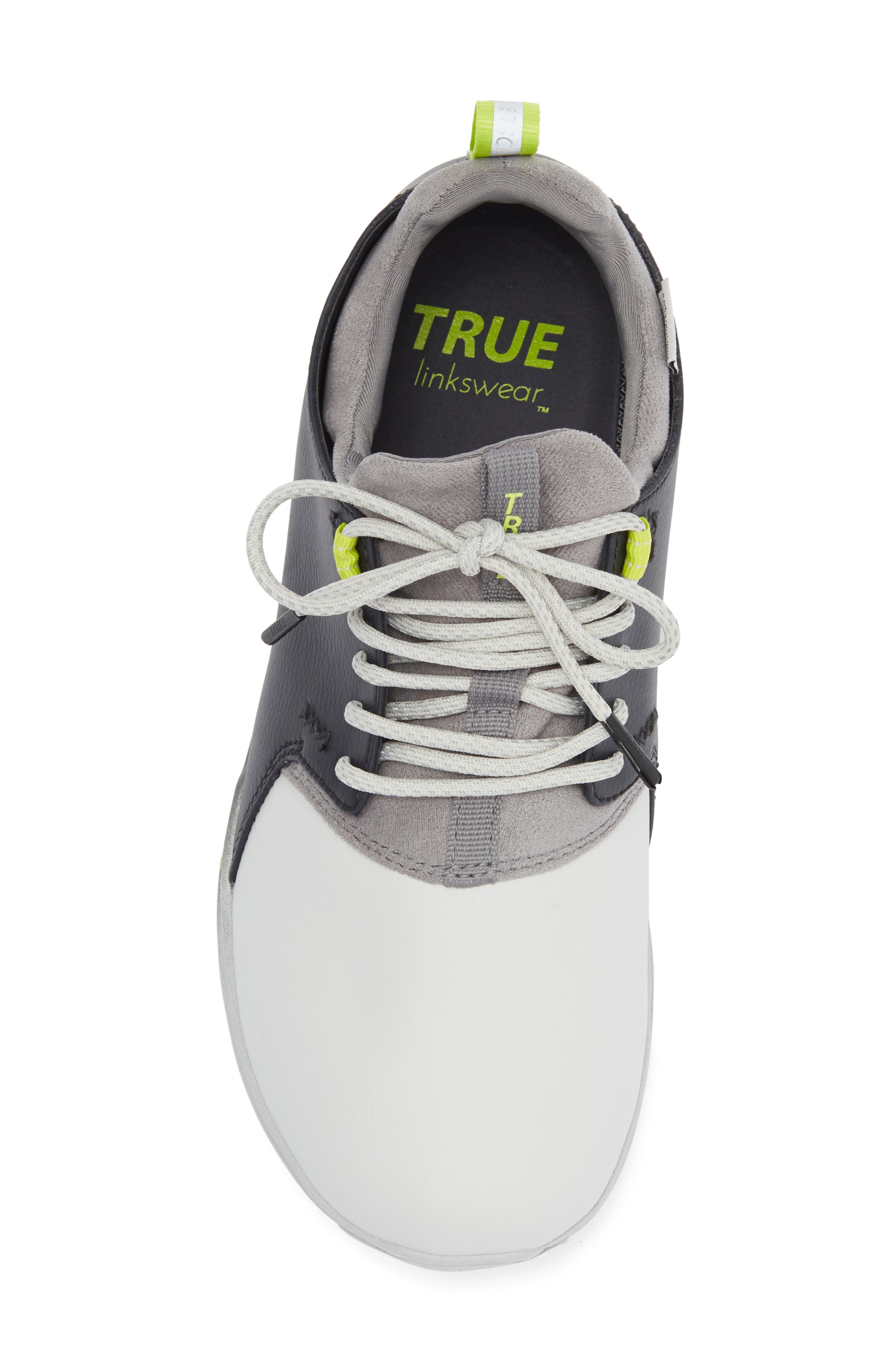 TRUE linkswear True Original 1.2 Leather Golf Sneaker, Alternate, color, 