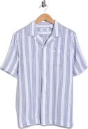 Original Penguin Textured Cotton Blend Camp Shirt