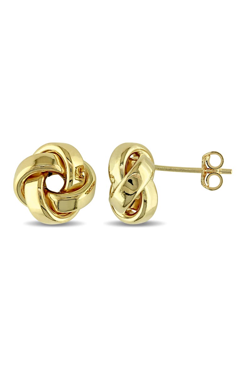 Love Knot Stud Earrings, Main, color, GOLD