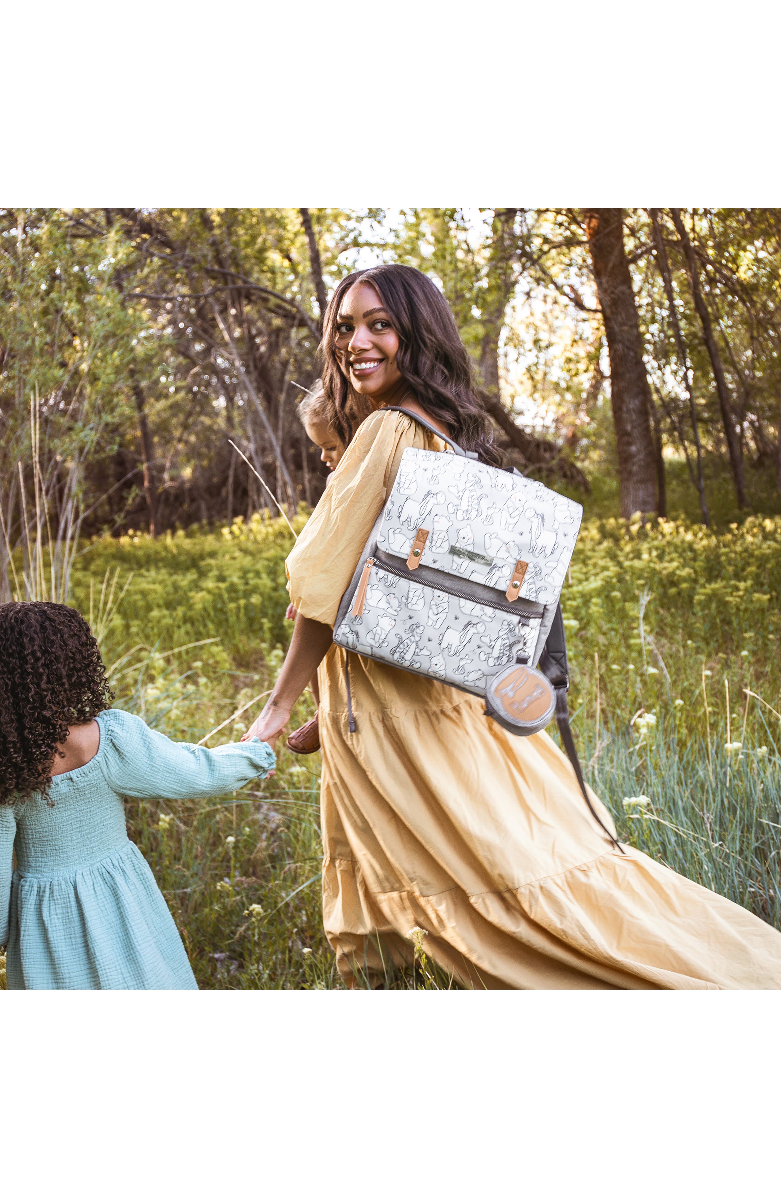 Petunia Pickle Bottom x Disney Playful Pooh Meta Diaper Backpack, Alternate, color, 