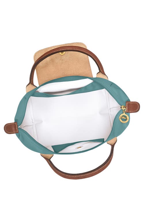 Shop Longchamp Small Le Pliage Original Top Handle Bag In Eucalyptus