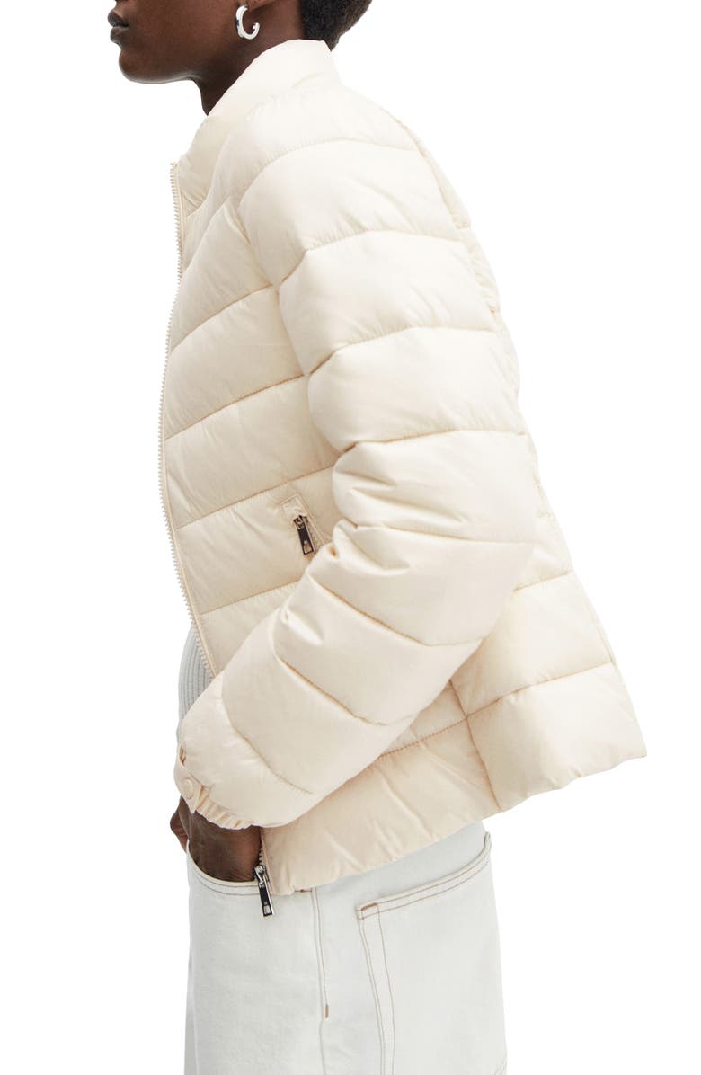 MANGO Water Repellent Quilted Jacket, Alternate, color,